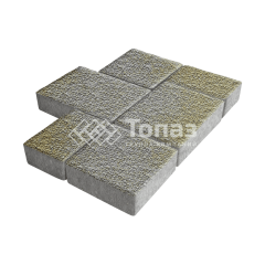 Тротуарная плитка Новый город, меланж с мраморной крошкой, 8 см