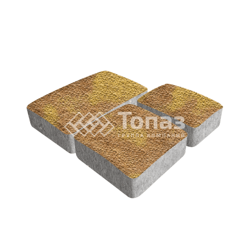 Тротуарная плитка Брук, шафран с гранитной крошкой, 4 см