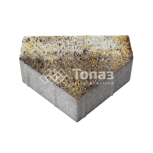 Тротуарная плитка Тиара, агат желтый, 6 см