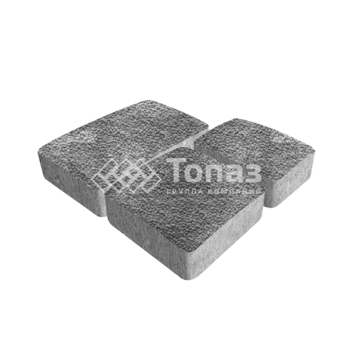 Тротуарная плитка Брук, антрацит с гранитной крошкой, 4 см