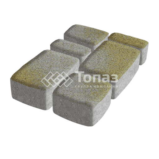 Тротуарная плитка Классико, меланж, 6 см