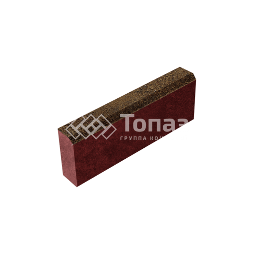 Камень бортовой БР 50.20.8, арабская ночь, красное основание