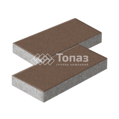 Тротуарная плитка 500х250х60, коричневая