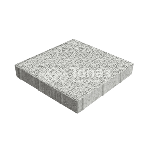 Тротуарная плитка Квадрат 300х300х60, белая с гранитной крошкой