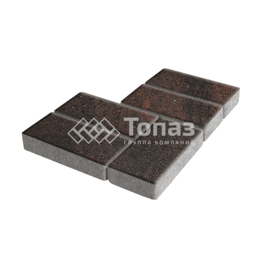 Тротуарная плитка Брусчатка, кармен, 8 см