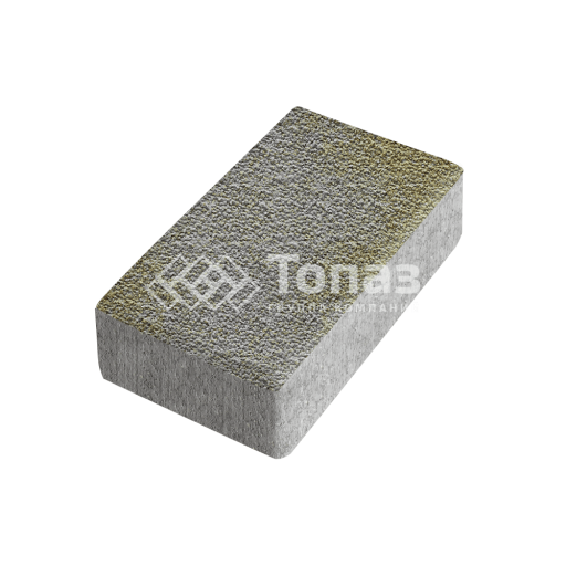 Тротуарная плитка Брусчатка, меланж с мраморной крошкой, 6 см