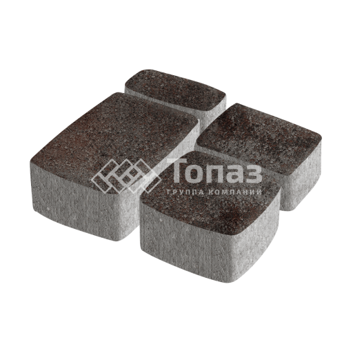 Тротуарная плитка Классико, мокко, 6 см