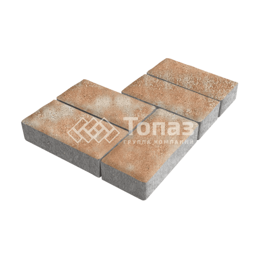 Тротуарная плитка 200х100х40, сансет