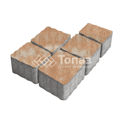 Тротуарная плитка Антик, сансет, 4 см