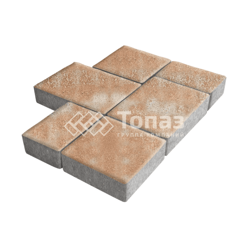 Тротуарная плитка Новый город, сансет, 4 см