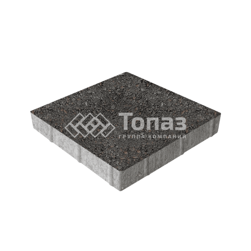Тротуарная плитка Квадрат 400х400х60, джафар черный