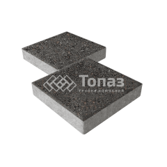 Тротуарная плитка Квадрат 400х400х60, джафар черный