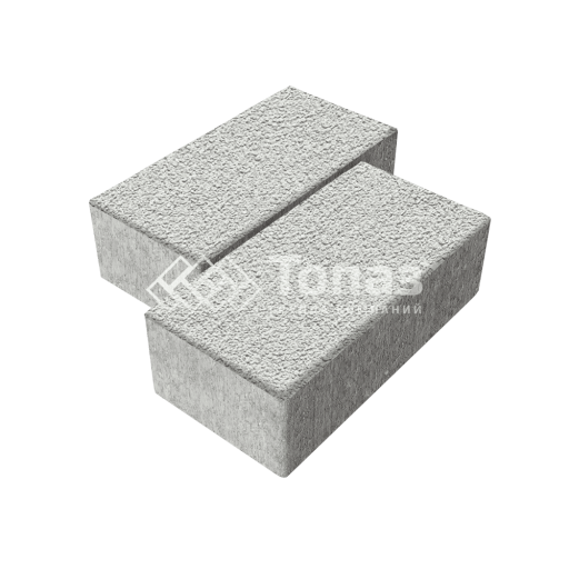 Тротуарная плитка 240х120х70, белая на камне