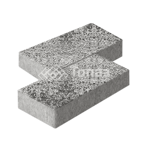 Тротуарная плитка 600х300х60, аляска белая с гранитной крошкой