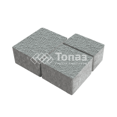 Тротуарная плитка Лэндхаус, серая с гранитной крошкой, 4 см