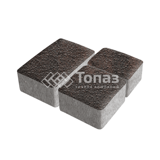 Тротуарная плитка Старый город, кармен с гранитной крошкой, 4 см