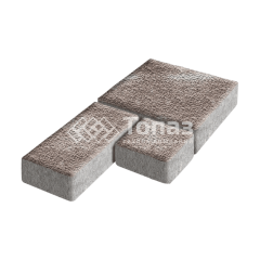 Тротуарная плитка Рубико, авантюр с гранитной крошкой, 6 см