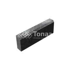 Камень бортовой БР 50.20.8, антрацит, черное основание