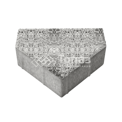 Тротуарная плитка Тиара, аляска белая, 6 см