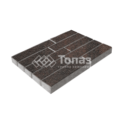 Тротуарная плитка Лукано, кармен на камне, 6 см