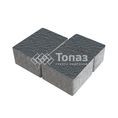 Тротуарная плитка Лэндхаус, черная с гранитной крошкой, 4 см