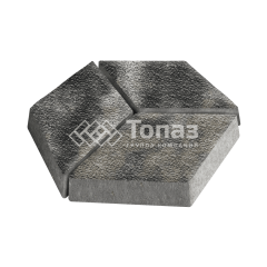 Тротуарная плитка Ромб, стоун с гранитной крошкой, 6 см