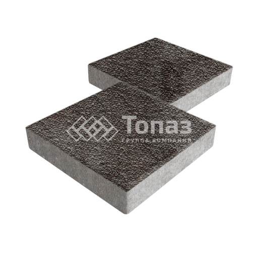 Тротуарная плитка Квадрат 300х300х60, мокко с мраморной крошкой