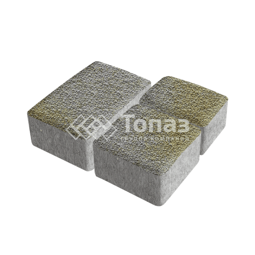 Тротуарная плитка Старый город, меланж с мраморной крошкой, 6 см