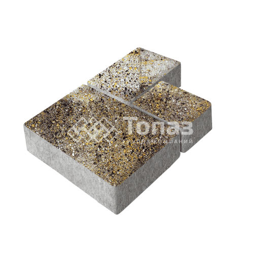 Тротуарная плитка Бергамо, агат желтый, 6 см