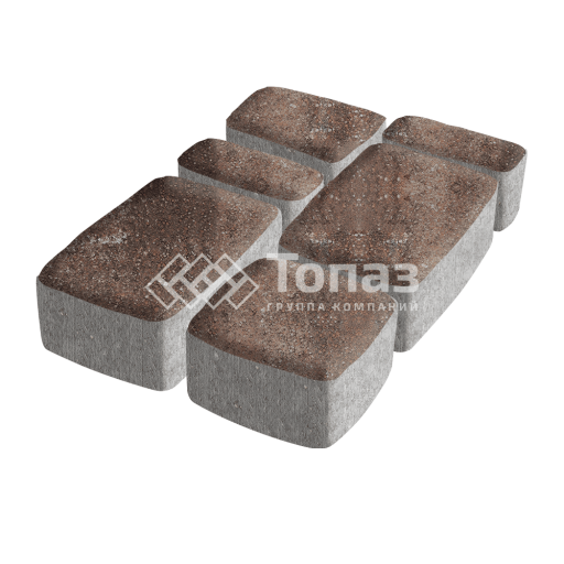 Тротуарная плитка Классико, яшма, 4 см