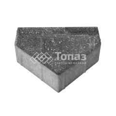 Тротуарная плитка Тиара, аляска черная, 6 см