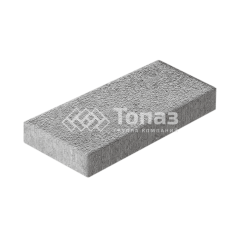 Тротуарная плитка 500х250х60, серо-белая на камне