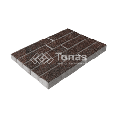 Тротуарная плитка Лукано, клинкер на камне, 6 см