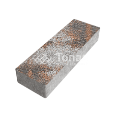 Тротуарная плитка 300х100х60, агат оранжевый с мраморной крошкой