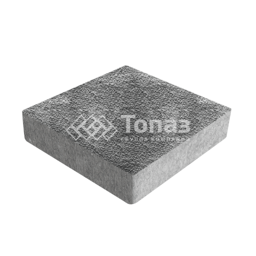 Тротуарная плитка Квадрат 200х200х60, антрацит с мраморной крошкой