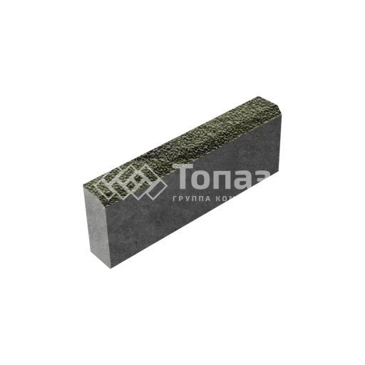 Камень бортовой БР 50.20.8, янтарь с мраморной крошкой