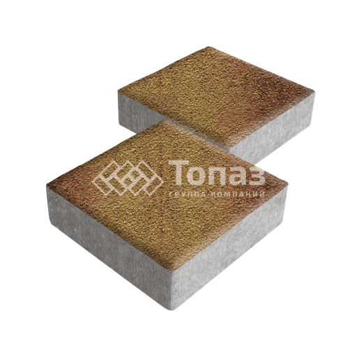 Тротуарная плитка Квадрат 200х200х40, каир на камне