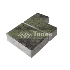 Тротуарная плитка Бергамо, янтарь на камне, 6 см