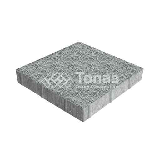 Тротуарная плитка Квадрат 300х300х60, серая с гранитной крошкой