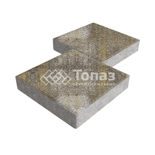 Тротуарная плитка Квадрат 500х500х70, степь с гранитной крошкой