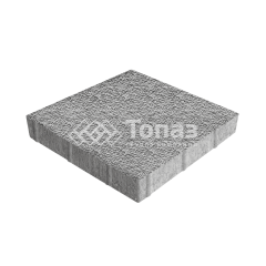 Тротуарная плитка Квадрат 300х300х60, серо-белая с мраморной крошкой