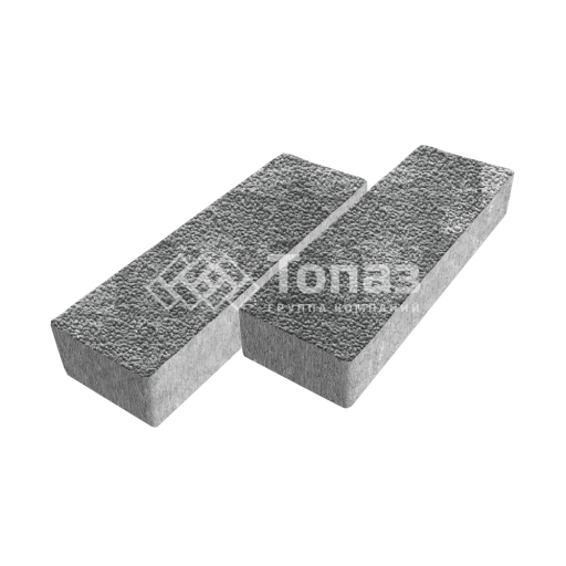 Тротуарная плитка 300х100х60, антрацит с мраморной крошкой