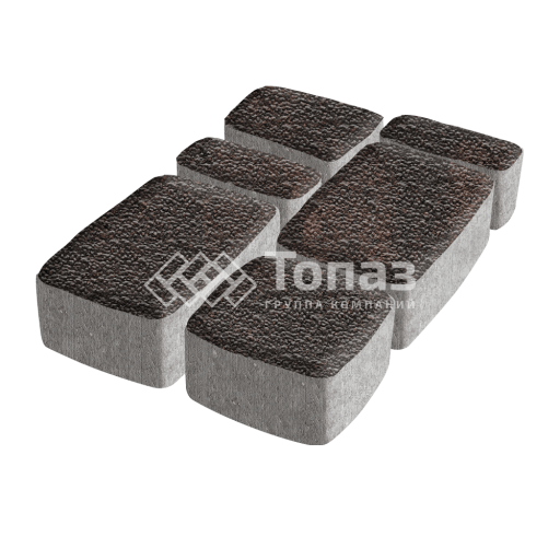 Тротуарная плитка Классико, кармен с мраморной крошкой, 6 см