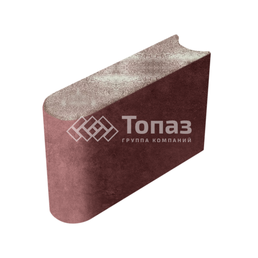 Камень бортовой БРШ 50.20.8, авантюр, красное основание