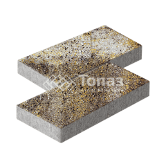 Тротуарная плитка 500х250х60, агат желтый