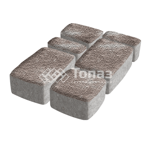 Тротуарная плитка Классико, авантюр с мраморной крошкой, 4 см