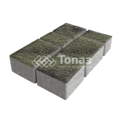 Тротуарная плитка Лэндхаус, янтарь с мраморной крошкой, 4 см