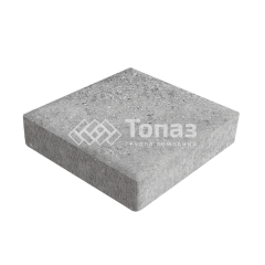 Тротуарная плитка Квадрат 200х200х60, серо-белая