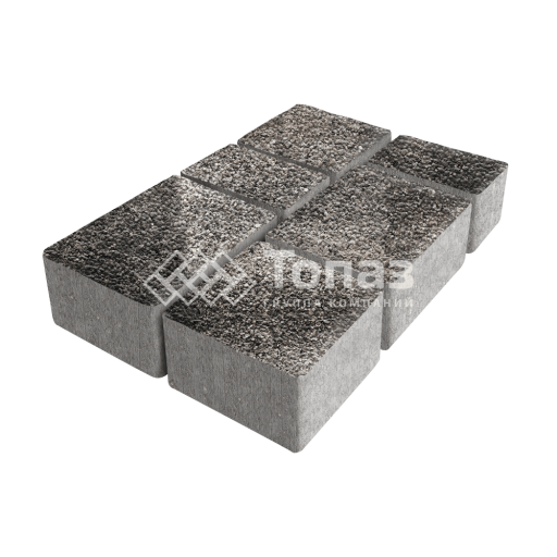 Тротуарная плитка Лэндхаус, агат коричневый с гранитной крошкой, 6 см