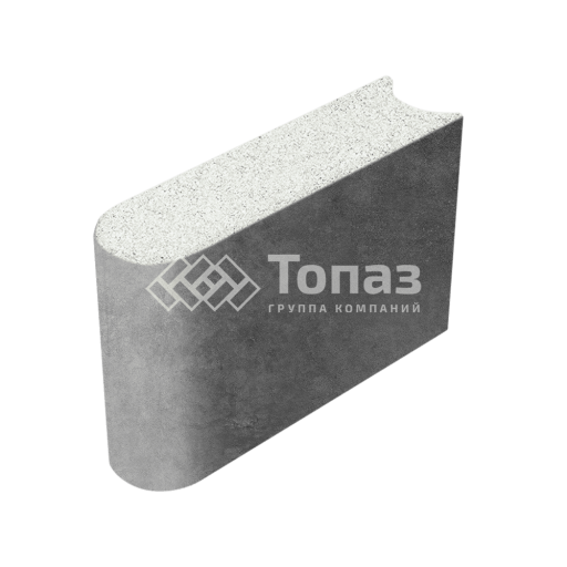 Камень бортовой БРШ 50.20.8, белый